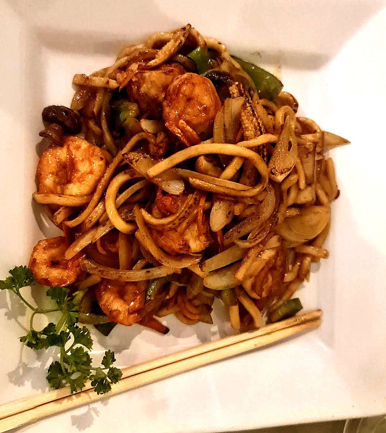 Seafood prawn noodles